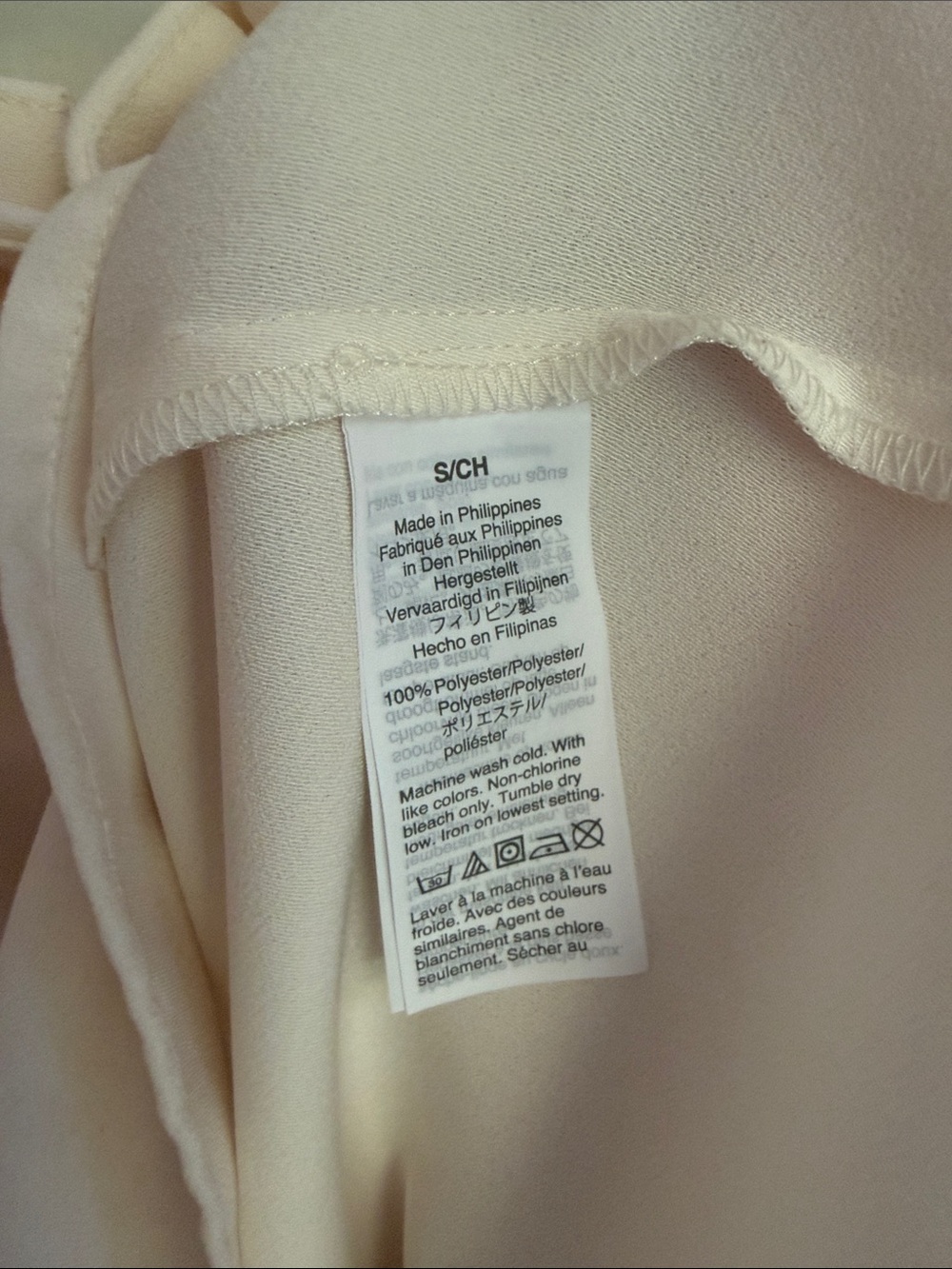J. Crew Ruffled Neck Long Sleeve Blouse - Cream - Picture 4 of 4